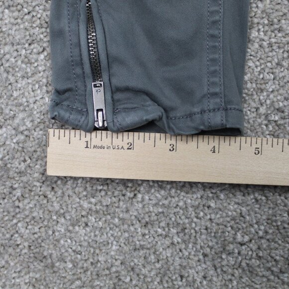 Calvin Klein Jeans Womens 6 (28x28) Blue/Gray Cotton/Viscose Stretch Zip Ankle - Picture 5 of 12